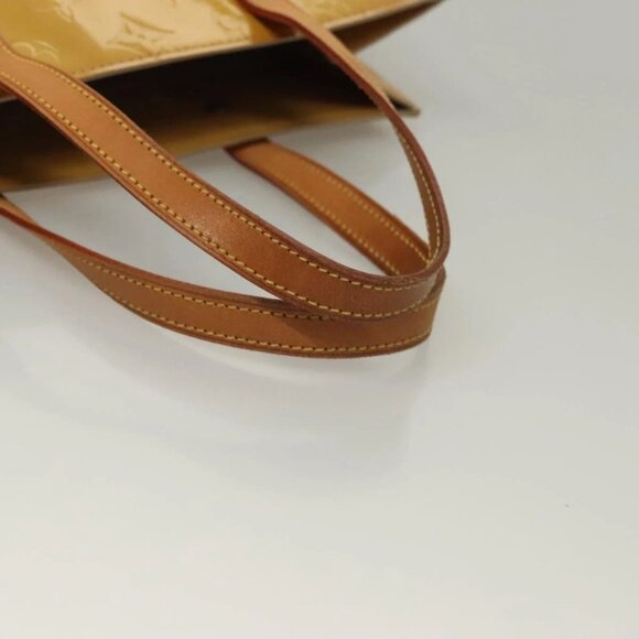 LOUIS VUITTON Monogram Vernis Reade MM Hand Bag Beige - Picture 8 of 16